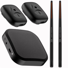 Conjunto de Bateria Eletrônica Portátil - Baquetas e Pedais Virtuais, Ideal para Iniciantes, Crianças e Adultos B