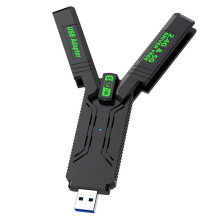 Wifi5 1300Mbps WiFi USB Adapter Dual Band 2.4G+5G 802.11AC Driver-Free Receiver USB 3.0 High-Speed Wireless Card