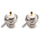 UHF Female SO239 Flange Mount RF Connector Adapter Test Converter Panel Chassis Mount Handle RF Coax Cable 2Pcs 1
