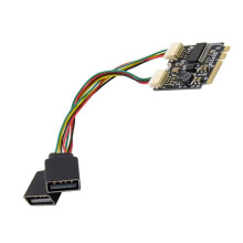 M.2 A+E Till GL850 2-Portars USB2.0 Moderkortshub Industriellt Styrkortkonverteringskort, för USB-Hubbar, PC-Moderkorts-USB-Hubbar