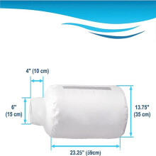 2pcs Dust Collector Bag with Clamp, 4'' Universal Vacuum Filter Bag - for DW735, DW734, Grizzly, Delta, Shop