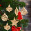 Gold Hollow 5-Point Star Christmas Tree Ornament 5