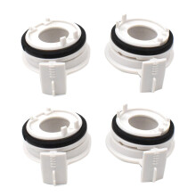 4Pcs H7 HID LED Bulb Base Adapter Holder ABS Plastic for - E46 3 Series 325I 330Ci 330I 2001-2006 323I 328I 99-00