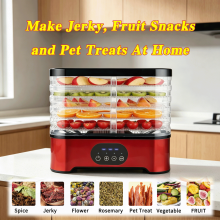 5-Tray Food Dehydrator Machine,Touch Panel Fruit Dryer Machine UK Plug