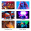 2500K-9000K LED RGB Camera Light Color Output Video Light Kit Dimmable Panel Light Rechargeable LED Light Black 7