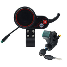 TF-100 Display Armaturenbrett 5Pin + 3PIN ZüNdschloss SchlüSsel Roller Skateboard Tachometer FüR  M4 Elektroroller Teile