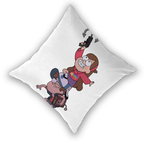 Conjunto de capas de almofada Gravity Falls em pelúcia dupla face. 2