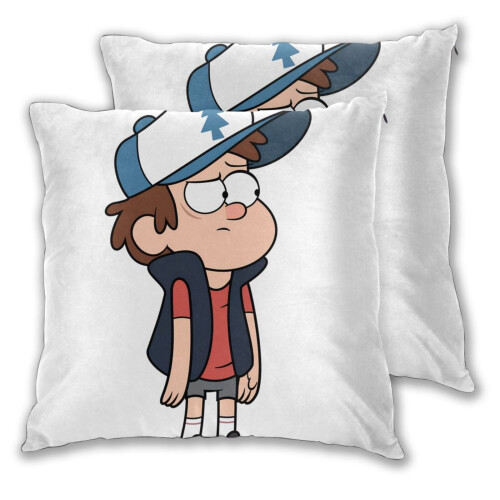 Conjunto de capas de almofada Gravity Falls em pelúcia dupla face. 1