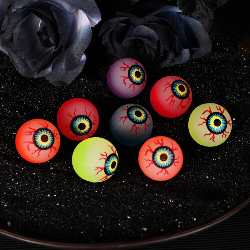 Balles rebondissantes en forme d'œil phosphorescent (10 pièces) 2