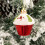 Christmas Tree Cake Ornament, Red ABS, 4 pcs 5