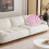 Shell-shaped velvet throw pillow 3D insert 18x18 inch 4