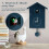 GHOJET cuckoo clock plastic wall clock white 1 piece 6