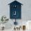 GHOJET cuckoo clock plastic wall clock white 1 piece 3