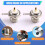 UHF Female SO239 Flange Mount RF Connector Adapter Test Converter Panel Chassis Mount Handle RF Coax Cable 2Pcs 6