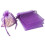 Sacos de organza para presentes, joias e casamentos, 8,9 x 6,4 cm (3,5 x 2,5 polegadas), 100 unidades. 3