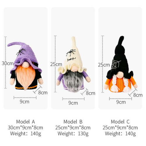 Arctalan Kötött Baba Dekoráció – 30cm Lila 1