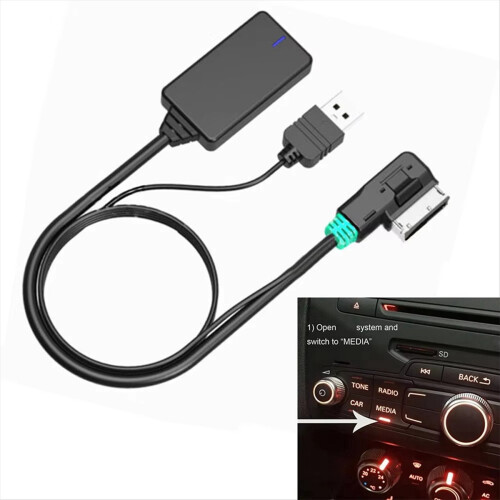 Universal AMI  5.0 Wireless Music Cable USB Audio Adapter 2G 3G Music Adapter Cable for  for 2