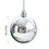 Christmas Tree Ball Pendant Silver Plastic 6pcs 3