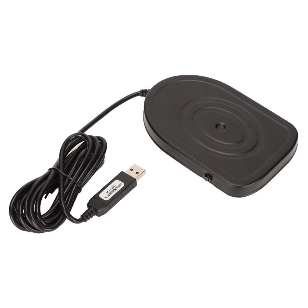 Usb Foot Pedal For Pc Gaming And Transcription, Metal Foot Switch With Hands Media Control 9310869830368