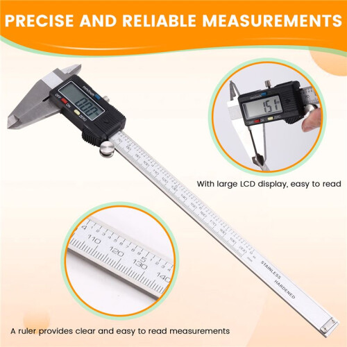 200mm Electronic Digital Caliper Dial Vernier Caliper Gauge Micrometer Measuring Tool Digital Ruler 1