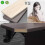Ergonomic Desk Extender with Foldable Keyboard Tray for Desk, Arm Support Platform for Typing and Mouse Work 4