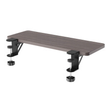 Ergonomic Wooden Keyboard Tray, Clipon Foldable Desk Keyboard Stand 64 x 24 cm, Solid Walnut Design