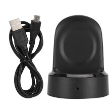 Stazione di ricarica per smartwatch, base wireless standard Qi con protezione da sovratensione per Samsung Gear S3S4S2, base antiscivolo per una