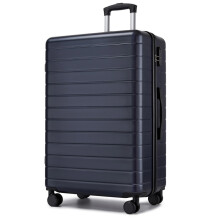 (Navy/Black, 28Inch) LARGE 28Inch Lightweight Luggage Hard Shell ABS Suitcase With 4 Wheels And 3-digit Combination Lock