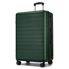 (Green/Black, 28Inch) LARGE 28Inch Lightweight Luggage Hard Shell ABS Suitcase With 4 Wheels And 3-digit Combination Lock