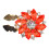 Stylish Crystals Sunflowers Sewing On Button DIY- orangered 1