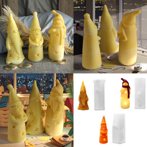 Lebensmittelechte Weihnachtsmann-Form aus Silikon für-9 2