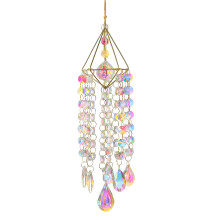Crystal Suncatchers Window Hanging Wind Chimes Prism Rainbows