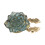 Unique Handmade Flower Cufflinks Adds Sophistication-dark blue 1