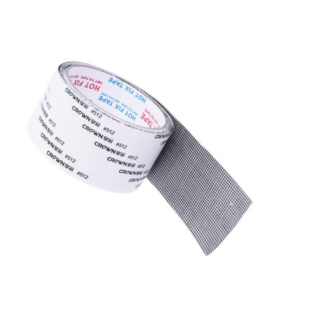Adhesive Net Mesh Repair Tape Roll Anti Insect Fly Window-Black 7695000891531