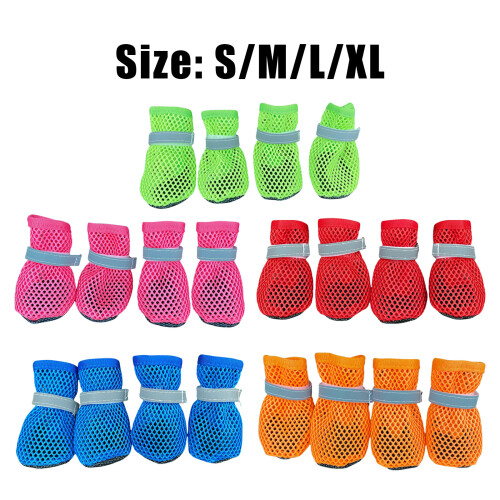Baskets canines légères, 4 lots, chaussures canines à-Vert S 1