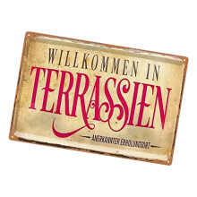 Decoratieve welkomstplaquette, metalen wandophangbord,-409
