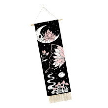 Gothic Floral Skull Tapestry Wall Hanging Decors With-M03006