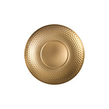 Modern Hammered Texture Plate 304 Stainless Steel Snacks-gold S