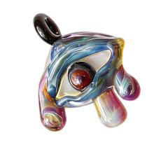 Evil Eyes Glass Pendants Demons Eyes-evil. eye. hurricane. blue