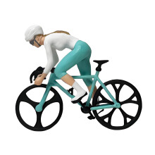 1:87 Detailed Bicycles Riders Handmade Resin Figurine-1160