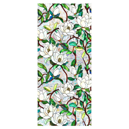 Flower Patterned Window Covering Easy Application And-XCBL155