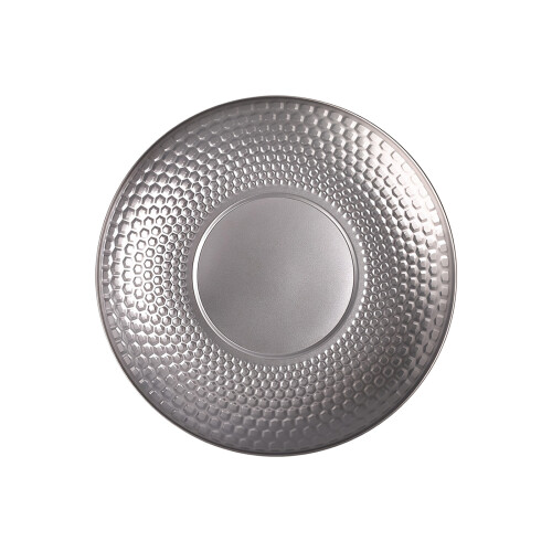 Serving Tray 304 Stainless Steel Snacks Platter With-Silver L
