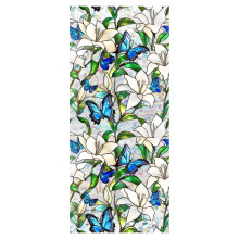 Removable Flower Glass Sticker Decorative Static Cling-XCBL157