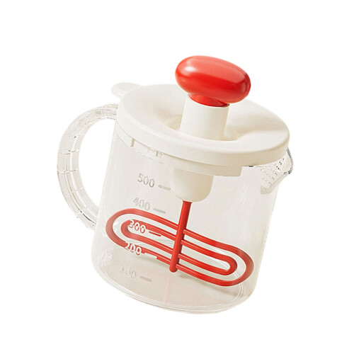 Durable ABS Press Action Mixers Cup With Detachable Filter-Red