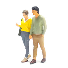 Precisions Sized 1:64 Resin Miniature Couple-Strolling Couple