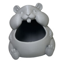 Playful Hamster Inspired Storage Dish Perfect As Gift-Dark Gray