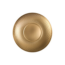 Food Grade 304 Stainless Steel Hammered Fruit Plate-gold M