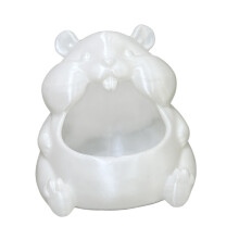 Stijlvolle opbergdoos met mini-hamsterthema, perfect voor-Wit