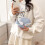 Sparkling Angel Wing vierkante tas Multifunctionele-Wit 6