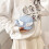 Sparkling Angel Wing vierkante tas Multifunctionele-Wit 7